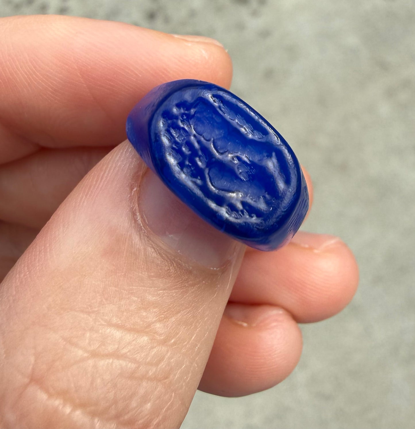 From the Rocks - Sterling Silver Signet Ring (Wax Model, Available to Cast)
