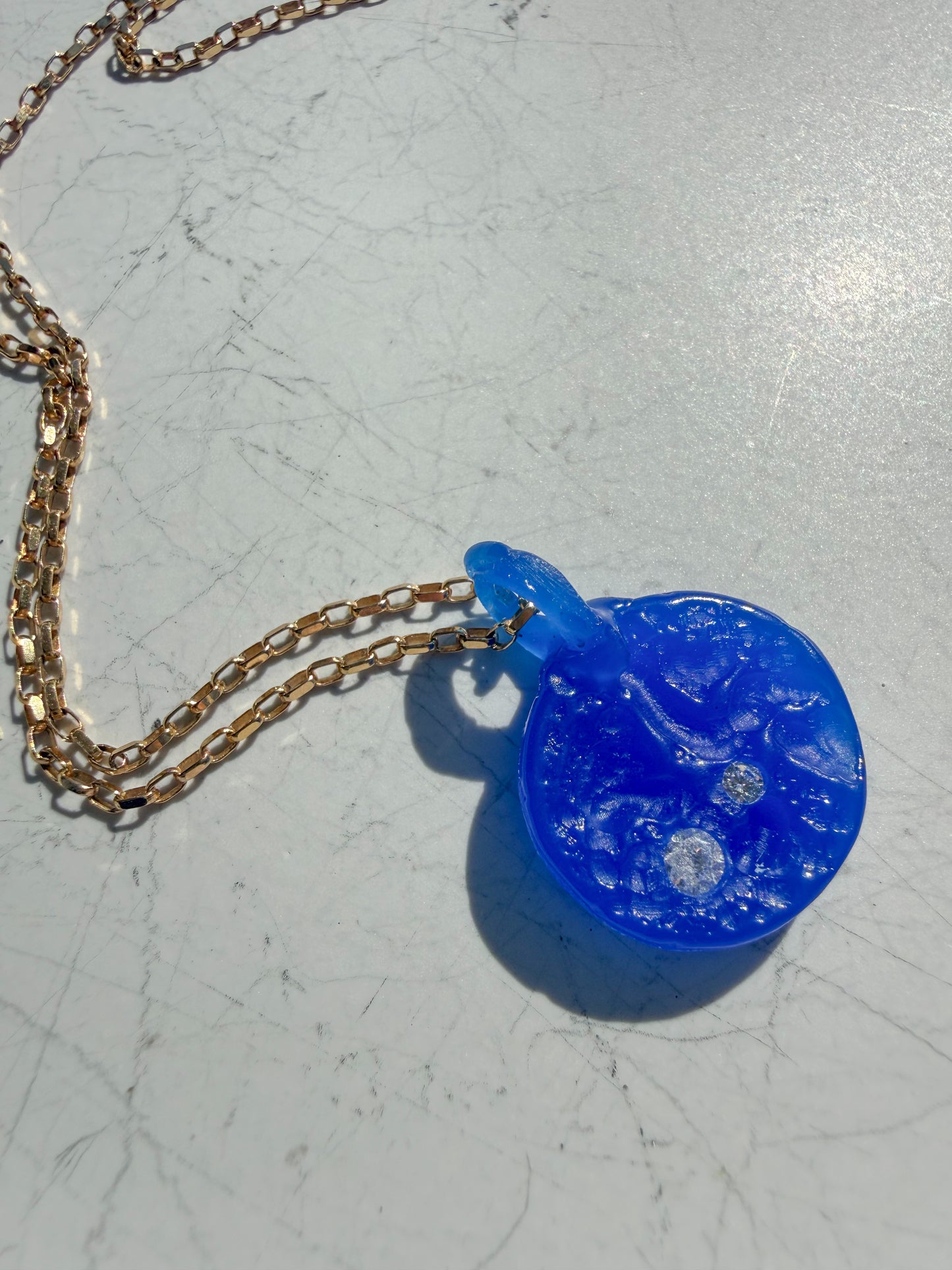 Unearthed Dual Stone Sterling Silver Pendant (Wax Model, Available to Cast)