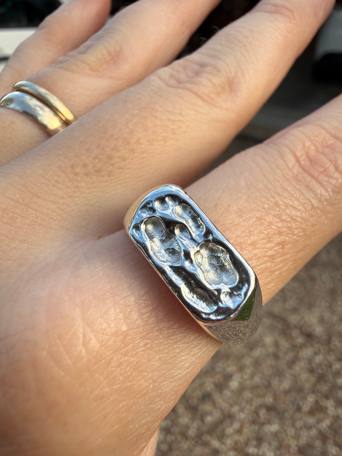 Unearthed Pinkie Signet Ring (Size H)