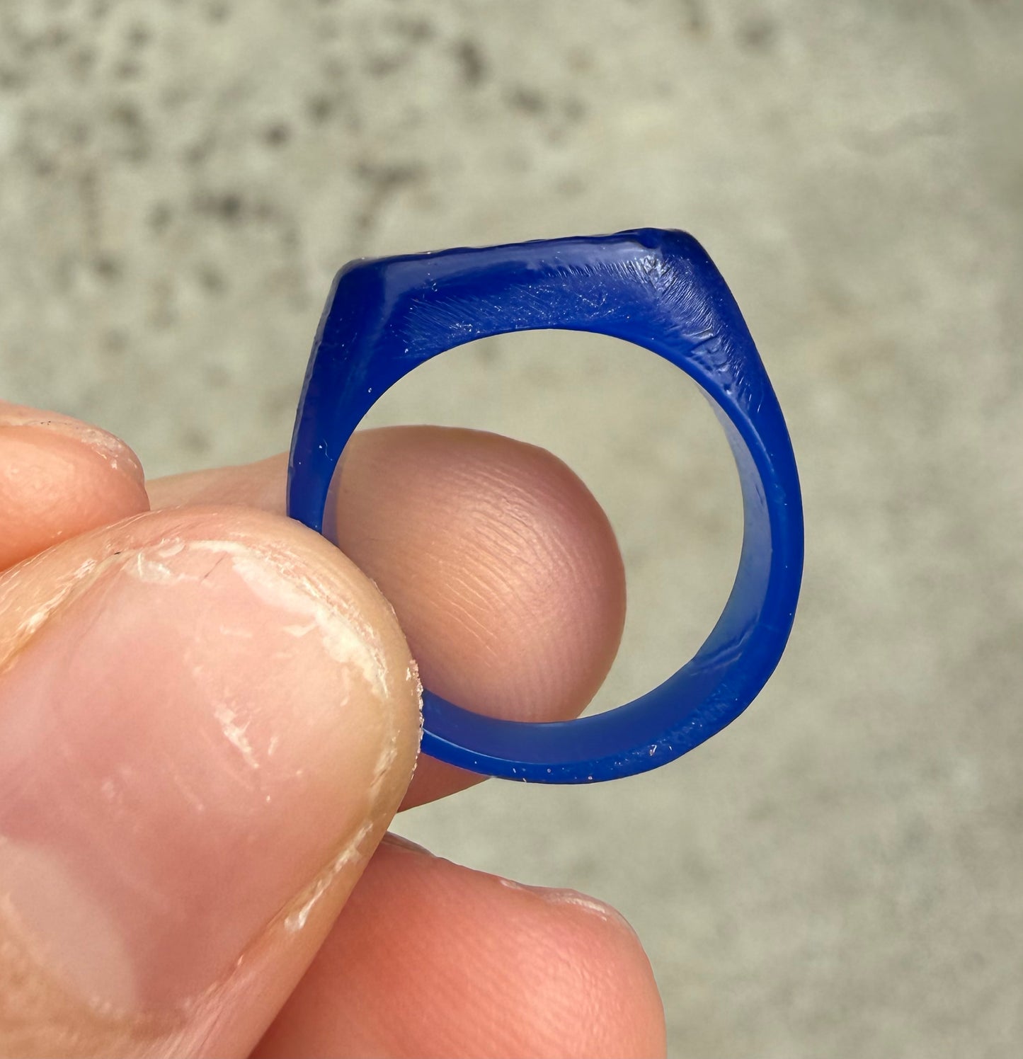 From the Rocks - 9ct Yellow Gold Signet Ring (Wax Model, Available to Cast)