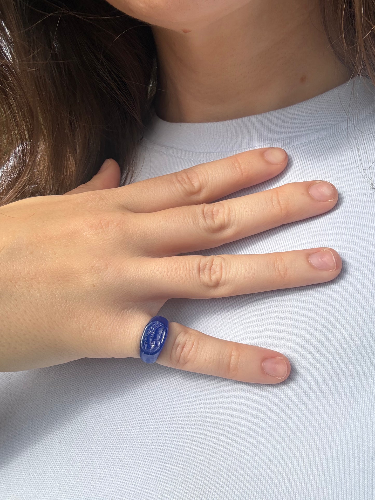 From the Rocks - 9ct Yellow Gold Signet Ring (Wax Model, Available to Cast)