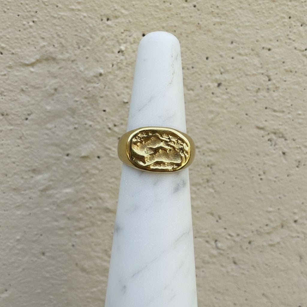 Unearthed Pinkie Signet Ring (Size H)